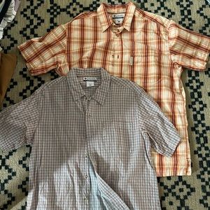 Columbia men’s short sleeved button down, Large